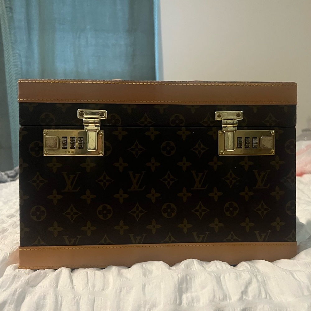 Vintage Louis Vuitton Brown Monogram Train Case
